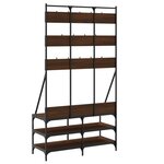vidaXL Porte-vêtements et rangement des chaussures chêne marron