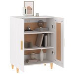 vidaXL Buffet Blanc 69 5x34x90 cm Bois d'ingénierie