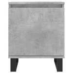 vidaXL Tables de chevet 2 Pièces gris béton 40x30x50 cm bois d'ingénierie