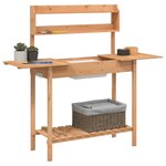 vidaXL Table de rempotage avec évier marron bois massif de sapin