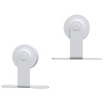 vidaXL Kit de quincaillerie de porte coulissante 183 cm Acier Blanc