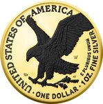 Pièce de monnaie en Argent 1 Dollar g 31.1 (1 oz) Millésime 2023 AMERICAN EAGLE