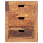 vidaXL Table de chevet 40x30x50 cm Bois massif