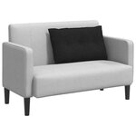 vidaXL Coussin de Dos Noir 80 x 19 x 50 cm tissu