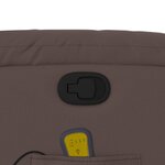 vidaXL Fauteuil de massage inclinable Marron Similicuir