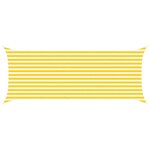 vidaXL Voile d'ombre Jaune et blanc 2 x 5 m 100   polyester Oxford