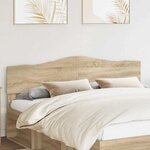 vidaXL Tête de lit Chêne Sonoma 200 cm Bois d'ingénierie