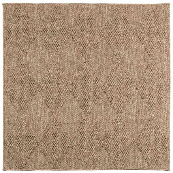 vidaXL Tapis de surface Carré HUARTE Naturel 200 x 200 cm Polyester