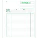 Manifold Commandes 21x18cm 50 Feuillets Triple Autocopiant Billingue - Blanc - X 5 - Exacompta