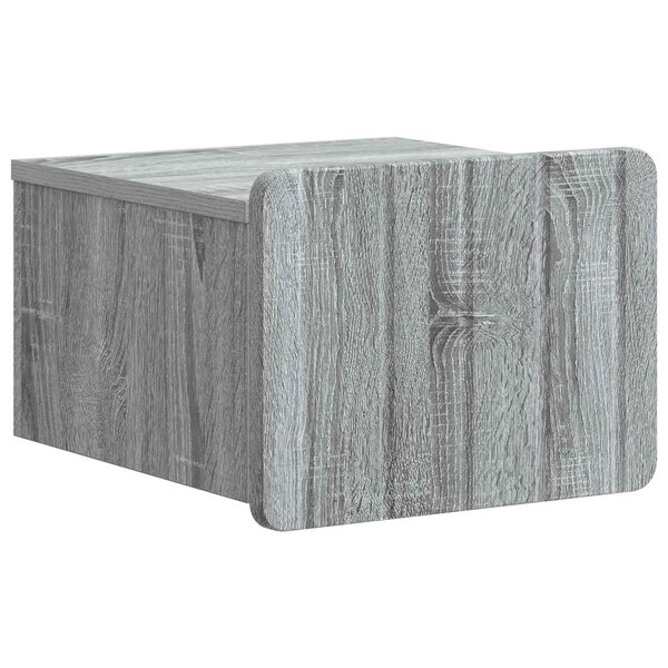 vidaXL Cabinet de chevet mural Sonoma gris 33 x 34 5 x 24 cm