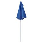 vidaXL Demi-parasol de jardin avec mât 180x90 cm Bleu azuré