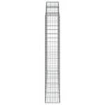 vidaXL Paniers à gabions arqués 5 Pièces 200x30x180/200 cm Fer galvanisé