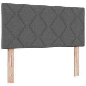 vidaXL Tête de lit LED Gris 100 cm tissu