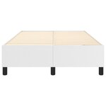 vidaXL Cadre de lit Blanc 120x200 cm Similicuir