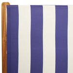 vidaXL Chaises inclinables de jardin lot de 4 tissu et bois massif