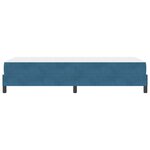 vidaXL Lit à ressorts avec matelas Bleu foncé 90 x 200 cm tissu