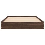 vidaXL Cadre de lit sans matelas chêne marron 100x200 cm