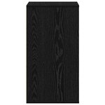 vidaXL Armoire à tiroirs Autre Noir 40 x 41 x 76 cm Bois d'ingénierie