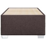 vidaXL Cadre de lit sans matelas marron foncé 100x200 cm tissu