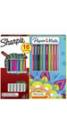 Kit de marqueurs permanents SHARPIE et de  stylos feutres PAPER MATE Flair, assortiment de couleurs, lot de 16