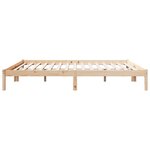 vidaXL Cadre de lit extra long sans matelas 200x220 cm bois massif pin