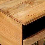 vidaXL Table basse Naturel 80 x 54 x 40 cm Bois de mangue massif