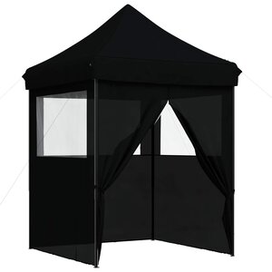 vidaXL Tente de fête 200 x 200 x 306 cm Noir Tissu Oxford