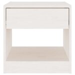 vidaXL Tables de chevet 2 Pièces Blanc 40x31x40 cm Bois de pin massif