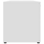 vidaXL Meuble TV Blanc 120x34x37 cm Bois d'ingénierie