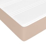 vidaXL Sommier à lattes de lit avec matelas Cappuccino 200x200 cm