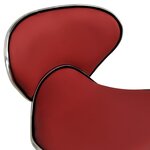 Chaise fauteuil siège de bureau informatique étude similicuir rouge 02_0024059