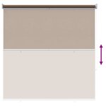 vidaXL Store enrouleur Protection UV Taupe 140 x 140 cm Polyester