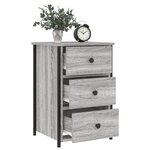 vidaXL Tables de chevet 2 Pièces sonoma gris 40x36x60cm bois d'ingénierie