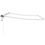 vidaXL Auvent avec Blanc 3 x 2 5 m Métal