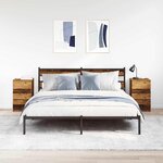 vidaXL Tables de chevet avec 3 tiroirs 2 Pièces vieux bois 39x35x65 cm