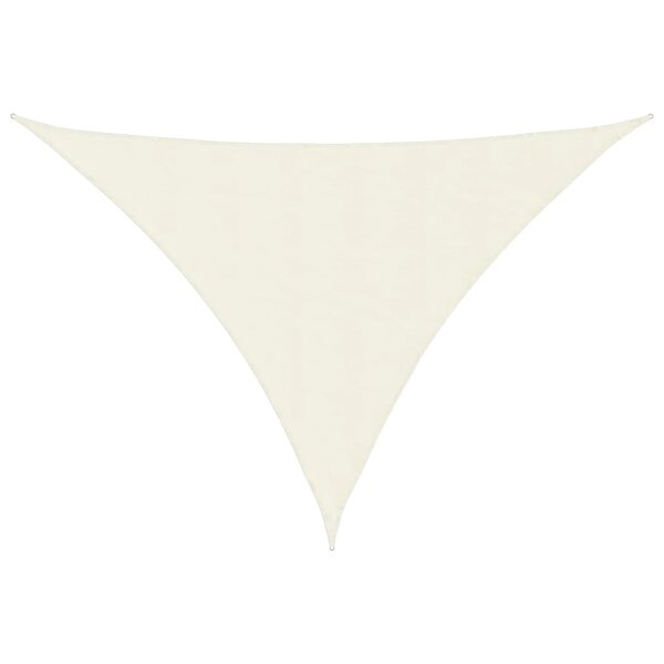 vidaXL Voile de parasol tissu oxford triangulaire 5x5x6 m crème