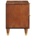 vidaXL Cabinet de chevet avec tiroir 2 Pièces Marron 40 x 33 5 x 46 cm