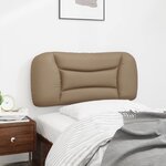 vidaXL Coussin de tête de lit cappuccino 90 cm similicuir