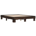 vidaXL Cadre de lit sans matelas chêne marron 150x200 cm