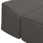vidaXL Canapé-lit pliable Gris foncé 200 x 70 x 15 cm