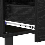 vidaXL Table basse Chêne noir 55 x 55 x 36 5 cm Bois d'ingénierie