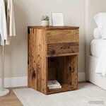 vidaXL Armoire de lit Bois ancien 29 x 31 5 x 49 cm Bois d'ingénierie
