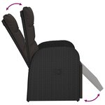 vidaXL Ensemble à manger de jardin 11 Pièces coussins noir résine tressée