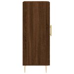 vidaXL Buffet Chêne marron 34 5x34x90 cm Bois d'ingénierie