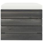 vidaXL Salon palette de jardin 3 Pièces avec coussins Bois de pin massif