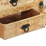 vidaXL Meuble TV 110x30x45 cm Bois de manguier brut