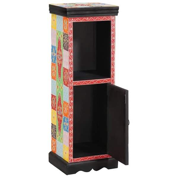 vidaXL Commode Multicolore 30 x 30 x 90 cm Bois de manguier massif