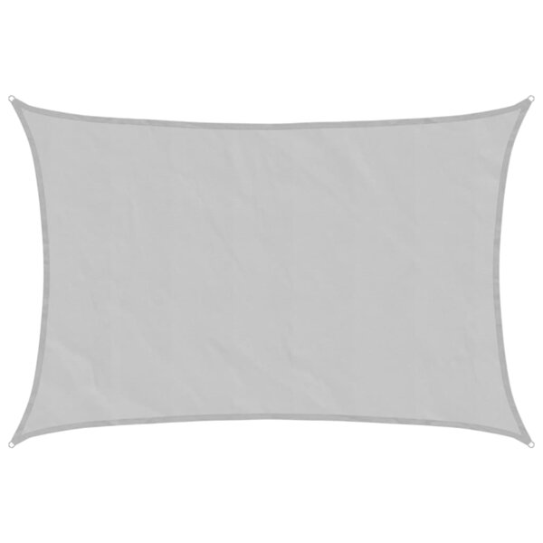 vidaXL Voile d'ombrage gris clair 4 5x3 m 100  polyester oxford