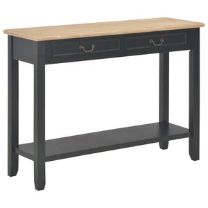 vidaXL Table console Noir 110x35x80 cm Bois