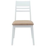 vidaXL Chaises de salle à manger 2 Pièces Blanc 43 x 54 x 89 cm